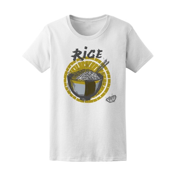 Rice In A Bowl With Yellow Lemon Tee Women's -Image by Shutterstock