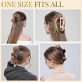 thumbnail image 2 of 3 Styles 12pack Hair Clips for Women 4.3 In Big Claw Clips for Thin Thick Hair Combination Hair Accessories for Women (Natural Color), 2 of 8