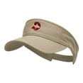 thumbnail image 2 of Animal Circular Logo Embroidered Cotton Twill Washed Visor - Khaki OSFM, 2 of 5