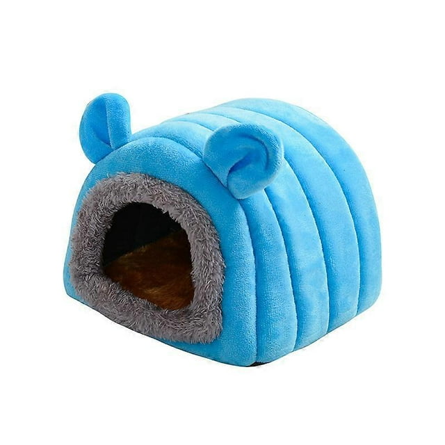 Small Animal Pet Winter House,Pet Tent Cave Bed for Guinea Pig Bed, Rabbit Bed Warm Guinea Pig Cave Beds