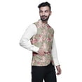 thumbnail image 2 of Atasi Floral Printed Nehru Jacket Mens Bandhgala Ethnic Jacket Party Wear Wedding Clothing-Small, 2 of 6