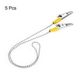 thumbnail image 3 of Servilleta Cadena, 22" 5uds Aleación Cuello Babero Soporte Cadena Sol Sombrero Correa Cuerda Cuerda con Clips para Fijación Soporte Tapa, Amarillo, 3 of 7