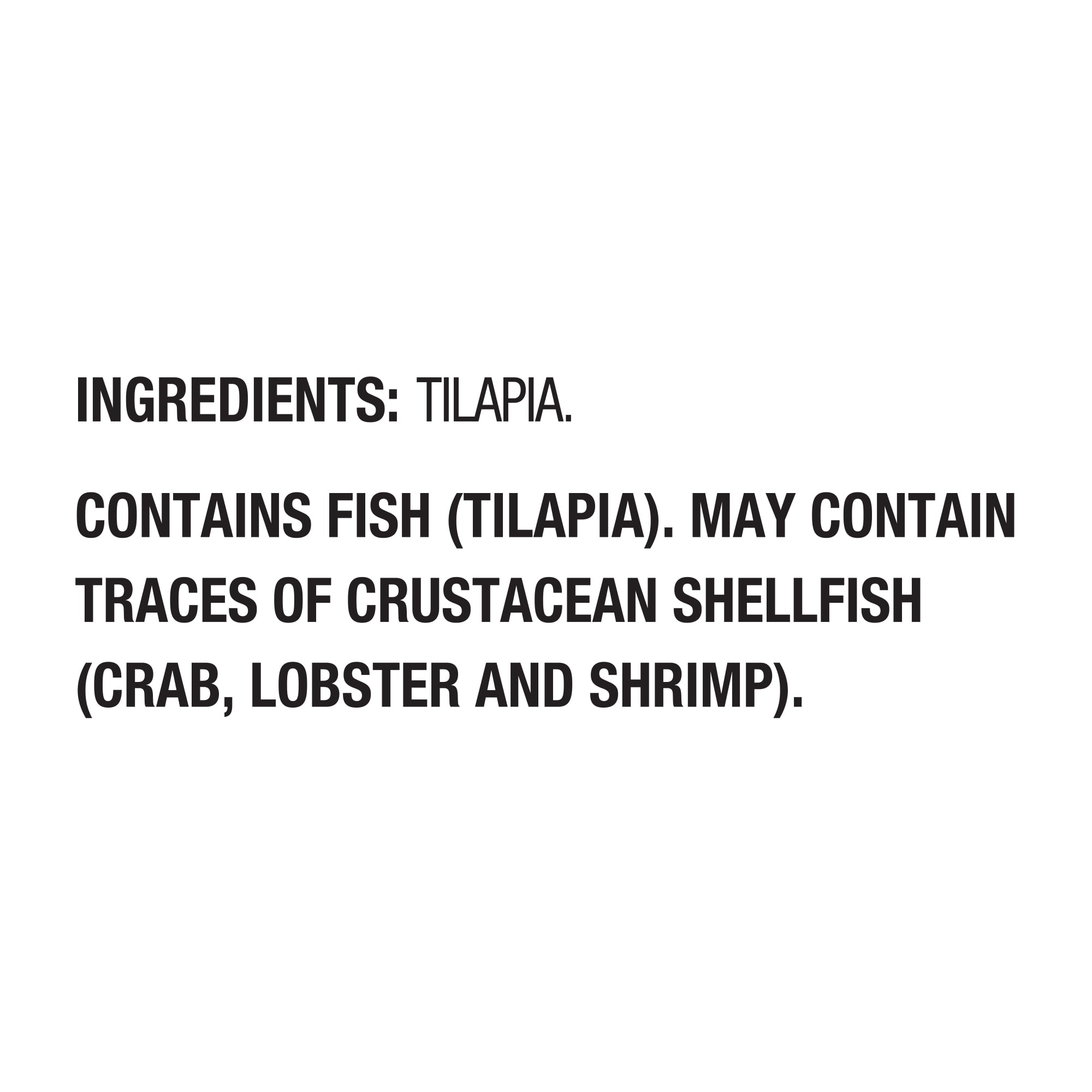 Great Value Tilapia Fillets 1lb - All Natural