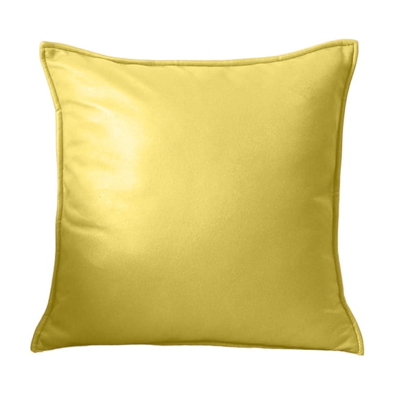Decorative Linen Euro Pillow Boho Farmhouse​ ​Neutral Couch Throw Pillows for Bed Pack of 1 Accent Modern Pillow Sofa Livingroom Home Decor(Yellow)