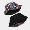 thumbnail image 4 of Mode Adulte Impression Parasol Chapeau Pêcheur Chapeau Bassin Chapeau Seau Extérieur, 4 of 6