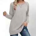 thumbnail image 2 of idosla Tunic Tops for Women 2025 Long Sleeve Shirts for Leggings Loose Fit Sweaters (Grey, S), 2 of 4
