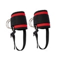 thumbnail image 2 of Correas de tobillo Zulema 2 piezas para máquina de cable fitness retroceso rojo, 2 of 8
