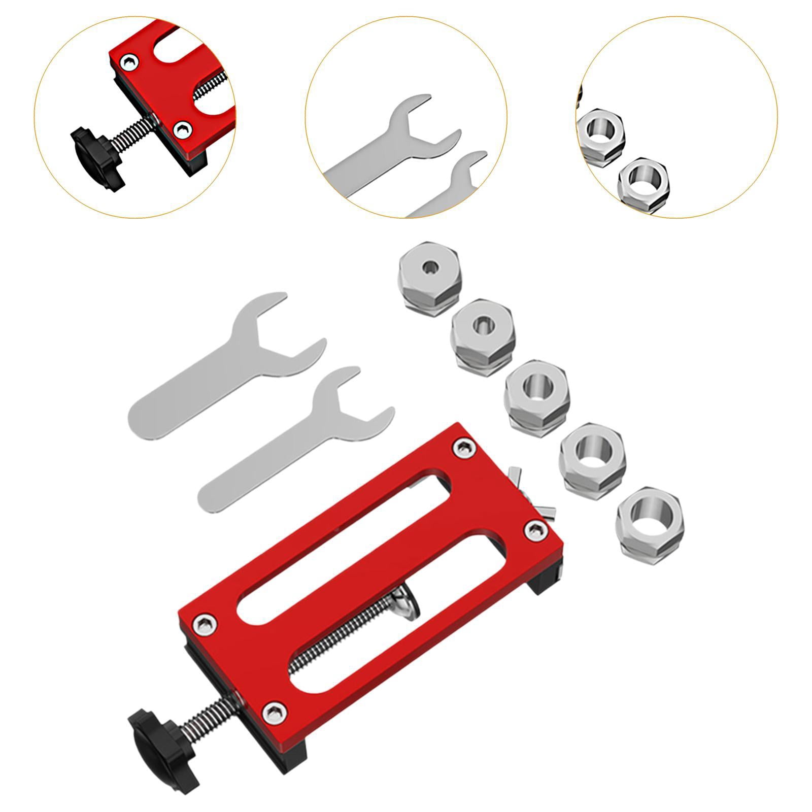 Fzaqwen Aluminum Profile Hole Jig Drill Guide Drilling Jig Wrench Tool Punch Type C