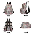 thumbnail image 2 of Casual Cat Surrounded by Pink Roses Backpack for School,College and Travel, Water Resistant Bookbag,, 2 of 7