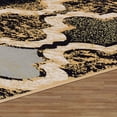 thumbnail image 3 of HomeRoots 487239 8 x 10 ft. Multi Color Quatrefoil Power Loom Distressed Stain Resistant Rectangle Area Rug, 3 of 5
