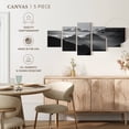 thumbnail image 4 of Elephant Stock Andes Mountains In Mist Wall Art - Horizontal Multi Panel Canvas - Living Room Wall Decor - Nature Multi Panel - Black And Gray Decor - 36" x 15", 4 of 4