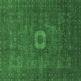 thumbnail image 1 of Ahgly Company Indoor Square Oriental Emerald Green Modern Area Rugs, 5' Square, 1 of 4