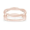 thumbnail image 4 of AFFY 0.40CT Moissanite Diamond Infinity Guard Enhancer Ring for Women 18K Rose Gold over Silver-6.5, 4 of 7