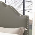 thumbnail image 4 of Crosley Preston Upholstered Queen Panel Bed in Shadow Gray, 4 of 6