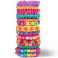 thumbnail image 5 of Rainbow Loom: Bead Station - DIY Bands Bracelet Making Kit, 1200 Bright Rubber Bands, 200 Beads, 2x Finger Looms, Jewelry Crafting Activity, Kids 7+, 5 of 8