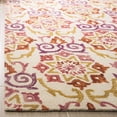 thumbnail image 4 of SAFAVIEH Suzani Selwyn Geometric Floral Wool Area Rug, Ivory/Rust, 5' x 8', 4 of 6