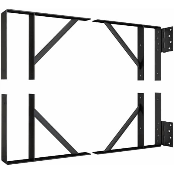 Heavy Duty Anti-Sag Gate Hardware Kit - Steel Brackets with Welded Hinges for Wooden Fence, Driveway, Corral Gates - Fence Gate Kit, Gate Hinges (Door Not Included)$$Tools & Hardware Other