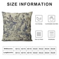 thumbnail image 5 of Creowell French Vintage Toile Pillow Cover Indoor Decor Throw Pillow Case, 5 of 5