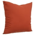 thumbnail image 2 of Mainstays Decorative Throw Pillow, Solid Microfiber Twill, 17" x 17" Square, Rust, 2 of 6