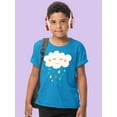 thumbnail image 2 of Happy Cloud Raining T-Shirt Juniors -Image by Shutterstock,  Large, 2 of 4