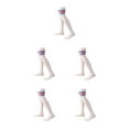 thumbnail image 3 of yingyy 1 Paire de Chaussettes Hautes 52 cm Élasticité Style Preppy Chaussettes Hautes Cosplay Bleu Rouge Rayé 5Ensemble, 3 of 6