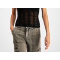 thumbnail image 3 of Guess Womens Brie Crochet Cowl Neck Tank Top Sweater, 3 of 3