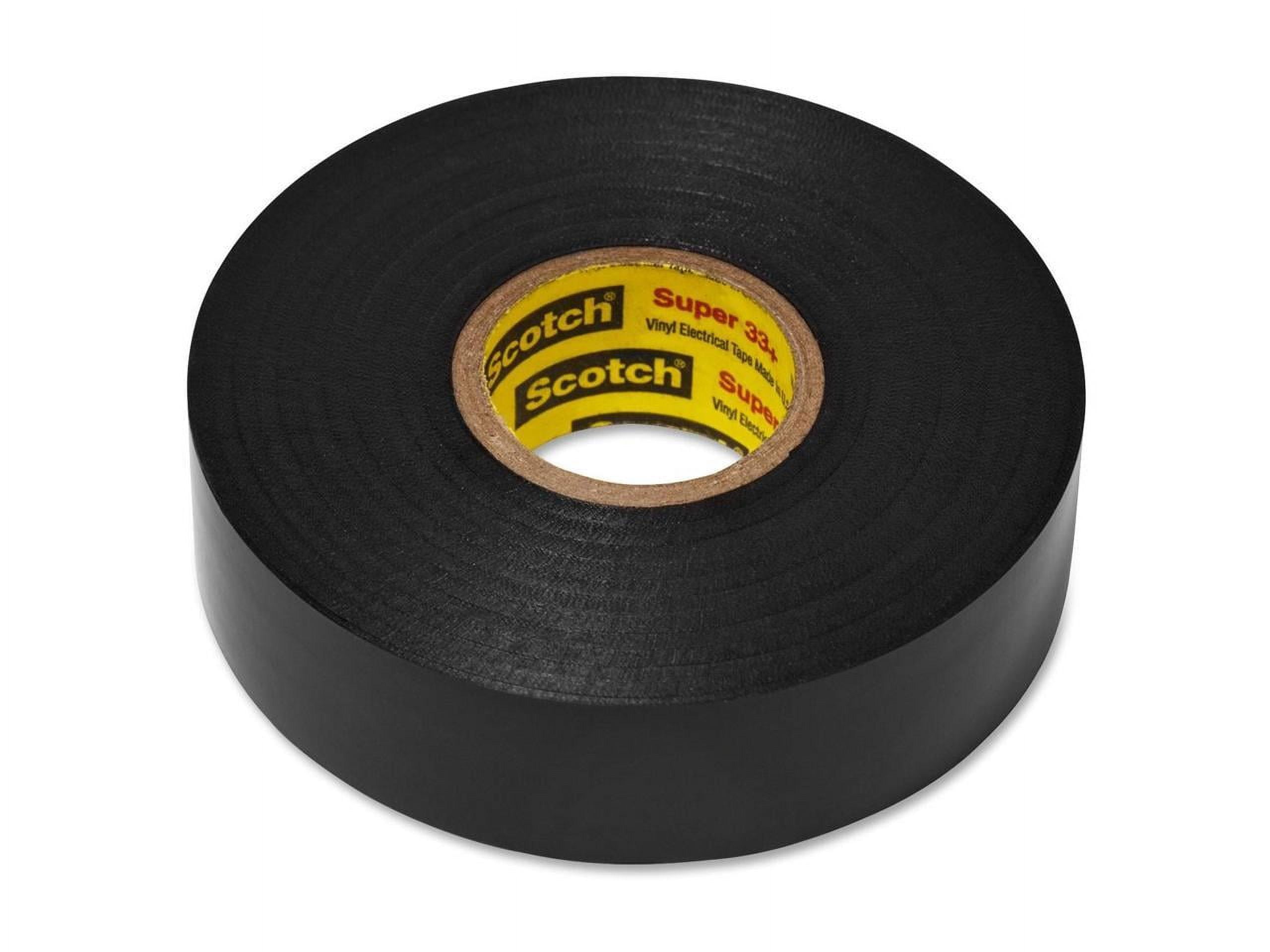 Scotch Super 33 Plus Vinyl Electrical Tape Black, Pack of 10