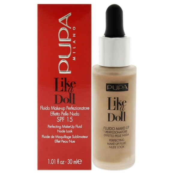 Pupa Milano Base Like A Doll Perfecting Make-Up Fluid Nude Look Foundation SPF 15 - 050 Sand 1.01 oz Pupa Milano Base 1.01 oz