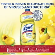 Lysol All Purpose Cleaner, Multi-Surface Disinfectant Floor Cleaner for Mopping Solution, for Bathroom & Kitchen, Lemon & Sunflower, 48 fl oz