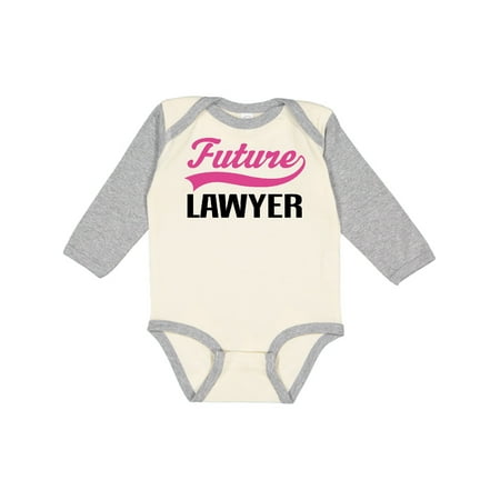 

Inktastic Future Lawyer Boys or Girls Long Sleeve Baby Bodysuit