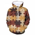 thumbnail image 2 of Sudadera con capucha con estampado 3D de rompecabezas multicolor de moda para hombre, sudadera de manga larga para primavera y otoño, sudadera con capucha de gran tamaño para la calle, 2 of 5