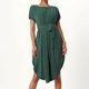thumbnail image 1 of WILLBEST Vestidos Casuales Para Mujer 1 Vestido Casual Para Mujer, Holgado, Con Botones Y Cinturón, Para Uso Diario, Primavera, Verano Y Otoño, Básico, Color Liso, Midi, 1 of 3