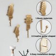 thumbnail image 4 of de pared de hierro fundido con diseño rústico, ganchos para llaves, toallas, gancho de metal montado en la pared Fokelyi 222835-2, 4 of 8