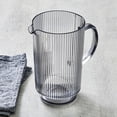 thumbnail image 2 of Better Homes & Gardens Gray 2.2-Quart Plastic Ribbed Pitcher Set with Tumblers, 5-Piece, 2 of 9