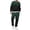 Dark Green_001, variant on Mens Jogging Suits Long Sleeve Crew Neck Gradient Print Sweatshirt Jogger Pants Casual Baggy Track Suits 2 Piece Set Sports Gym Orange 2XL