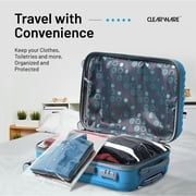 Clearware, 3 Gallon XL Storage Bags With Zipper seal, 16 x 18in - Reusable, BPA-Free, Clear - 12 pack
