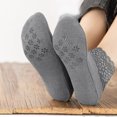 thumbnail image 2 of HNMKIU Women's Lace Trimmed Low Cut Socks with Non- Silicone Grip for Warmth and Comfort at Home Grey,One Size, 2 of 3