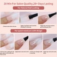 thumbnail image 4 of Tignapoo Ombre Seamless Press-On Nails - 150pcs in 5 Gradient Shades, 15 Sizes, Detachable Nail Stickers, Style 03, Compact Packaging, 4 of 6