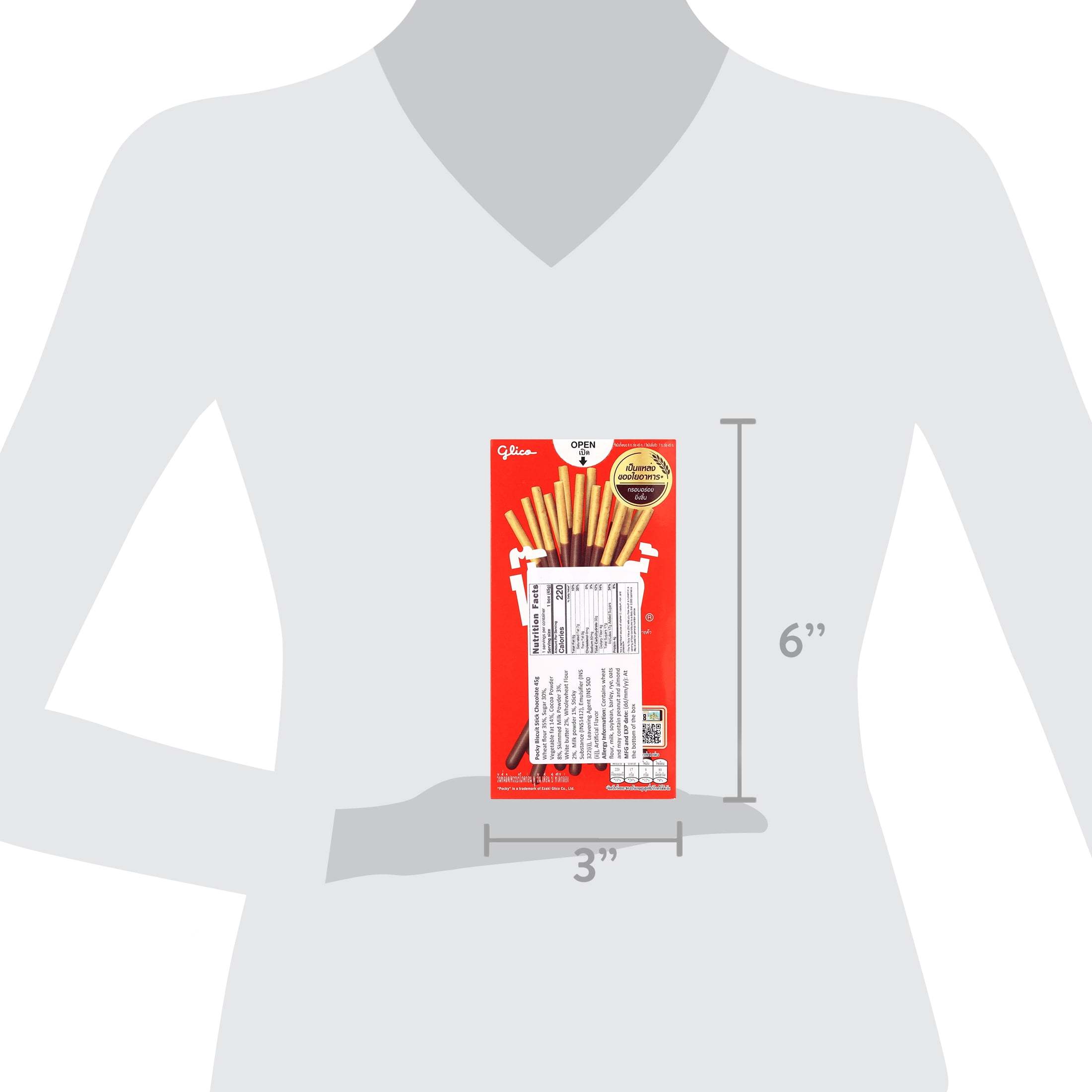 Pocky Chocolate Cream Covered Biscuit Sticks Candy Snacks