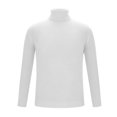 thumbnail image 4 of YLSDY Men's Ribbed Turtleneck Winter Long Sleeve Sweaters Basic Lightweight Undershirts Casual Thermal Pullover Sweaters White L, 4 of 7