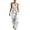 White, variant on HAYIMI Womens Summer Outfits Sets 2 Pieces Striped Outfit Sleeveless Casual Tank Tops With High Neck And Matching Trousers Solid Color Soft Clothes Sets