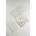 thumbnail image 2 of Chilai Home by Alessia - Wave - Ecru Bathmat Set, 2 of 5