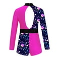 thumbnail image 2 of Doomiva Kids Girls Mock Long Sleeve Gymnastics Ballet Dance Biketard Athletic Leotard Shorty Jumpsuits Activewear Hot Pink 10, 2 of 5