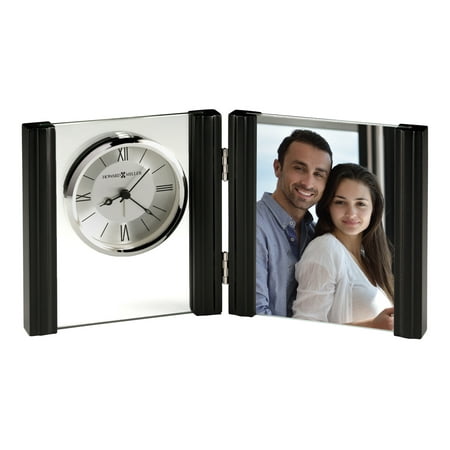 Howard Miller 645803 6 X 5 3 / 4 Donovan Hardwood Analog Table Top Clock Black photo Howard Miller 645803 6 X 5 3 / 4 Donovan Hardwood Analog Table Top Clock Black