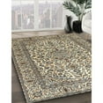 thumbnail image 2 of Ahgly Company Indoor Square Traditional Brown Persian Area Rugs, 5' Square, 2 of 6