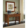 thumbnail image 3 of Homestyles Arts & Crafts Wood Desk in Brown, 3 of 24
