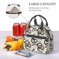 thumbnail image 5 of Naloa Snake Print Lunch Bag for Women & Men Insulated Lunch Box or Cooler Lunch Tote Bags for Work, Travel, Outdoor, 5 of 5