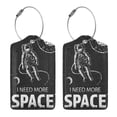 thumbnail image 3 of Disketp 1 Luggage Tag For Suitcase,I Need More Space Leather Baggage Tag With Stainless Steel Loop Privacy Cover For Women Men Girls, 3 of 5