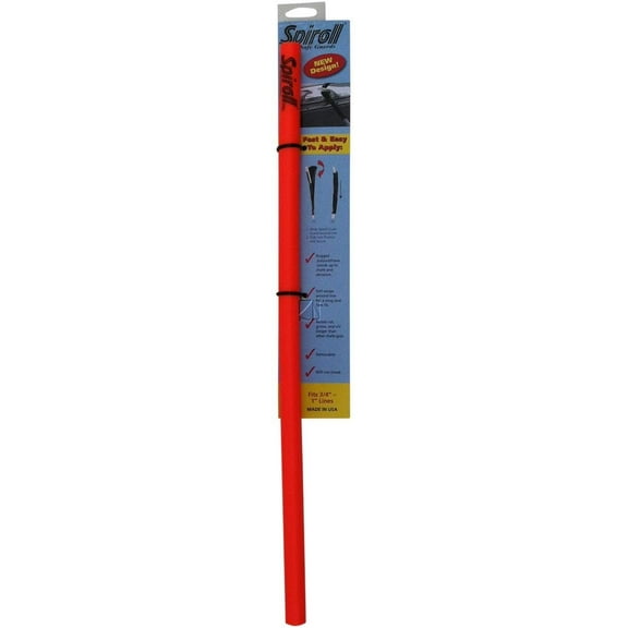 Spiroll Chafe Guards - Single, Orange 23.5" (Fits 3/4" to 1" Line)