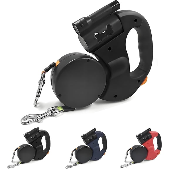 2026 New Double Leash for Two Dogs, No Tangle Double Dog Leash, Equipped with a 360° Swivel, High-Strength LED Light, and Reflective Durable Nylon Strap, Ideal for Small and Medium Pets